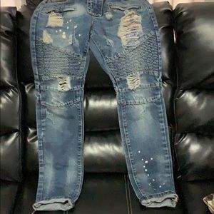 Balmain biker jeans size 29